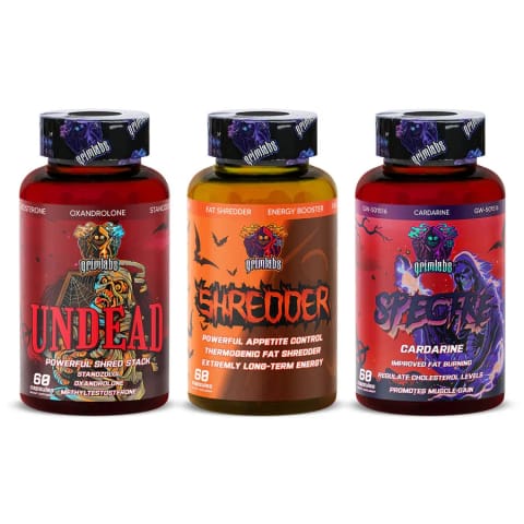 پکیج کات و دیفینیشن Grimlabs شامل Undead Shredder فت برنر و Cardarine