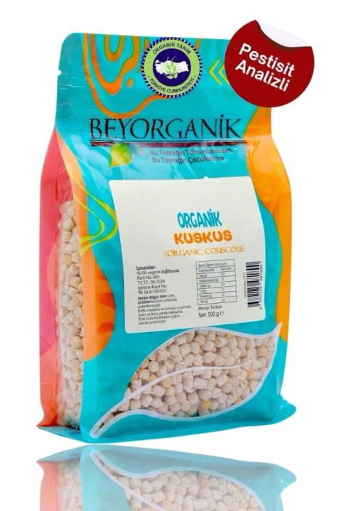 BEYORGANİK کوسکوس ارگانیک 500 گرم (دارای آنالیز سموم و آفلاتوکسین)