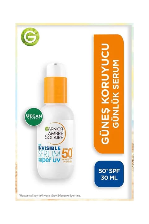 Garnier Invisible SPF50 سوپر UV سرم ضدآفتاب روزانه 30 میلیلیتر