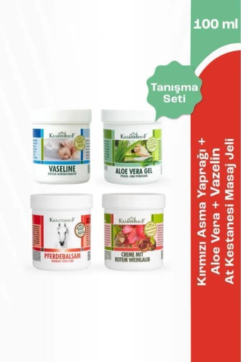 ست آشنایی Krauterhof (ژل AT KESTANESİ، ژل ALOE VERA، برگ انگور قرمز...)