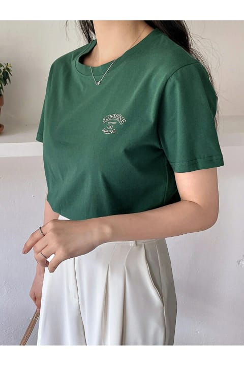 تیشرت طراحی چاپی Sunshine Smiling یونیسکس uyguntarz