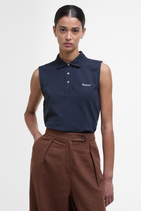 پولو یقه Barbour مدل Bowford رنگ Navy