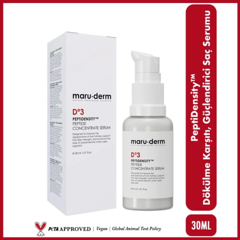 سرم تقویت‌کننده و ضد ریزش مو PeptiDensity Maruderm با Peptide برای تقویت پوست سر، 30 ml