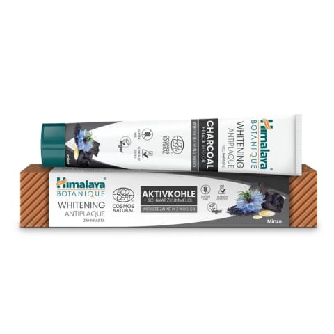 Himalaya خمیر دندان گیاهی ذغال و روغن سیاهدانه سفیدکننده ضد پلاک ۷۵ میلیلیتر