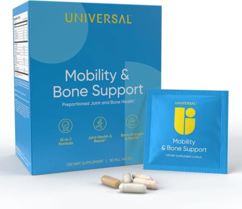 Universal U ملتیویتامین کلاژن زردچوبه گلوکوزامین کندرویتین MSM Flex موبیلیتی و استخوان و مفصل و غضروف ۳۰ پک