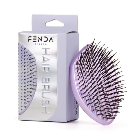 برس مو بیضی بنفش حرفهای Fenda با ۴ ردیف پین FNDFPRO00002PR