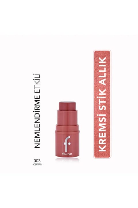 Flormar To Go رژگونه استیکی خامه‌ای مرطوب‌کننده و درخشان - 003 Rosy Bliss