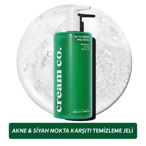 Cream Co. ژل پاککننده صورت با روغن درخت چای 400ml
