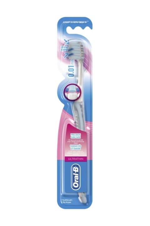 مسواک Oral-B اولتراتین کامپکت مخصوص مراقبت از لثههای حساس - اکسترا سافت آبی