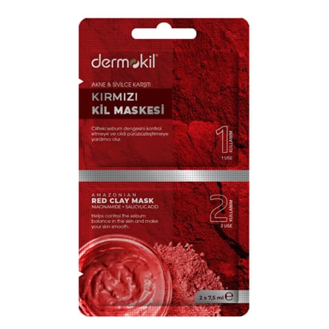 Dermokil ماسک رس قرمز 2×7.5 میلی‌لیتر