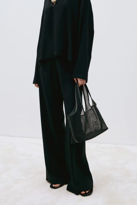 شلوار Tensel مدل Alessa رنگ مشکی