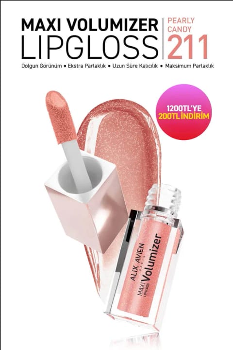 Alix Avien Maxivolumizer Lipgloss 211 - Pearly Candy - ماندگار و مرطوبکننده...