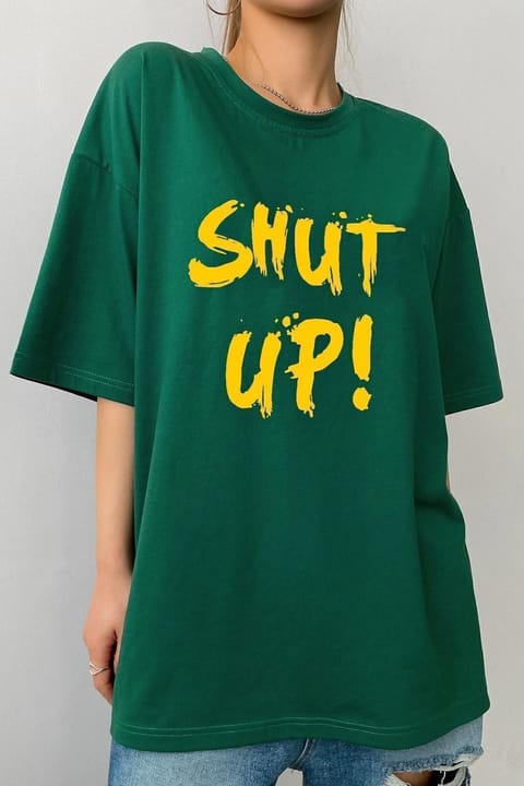 تیشرت یونیسکس چاپ Shut Up uyguntarz
