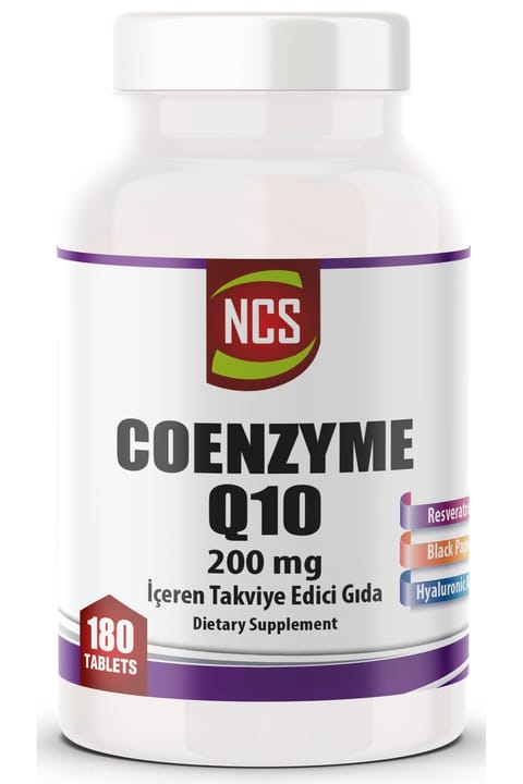 NCS Coenzyme Q-10 200 Mg Resveratrol Hyaluronic Acid Karabibe 180 قرص
