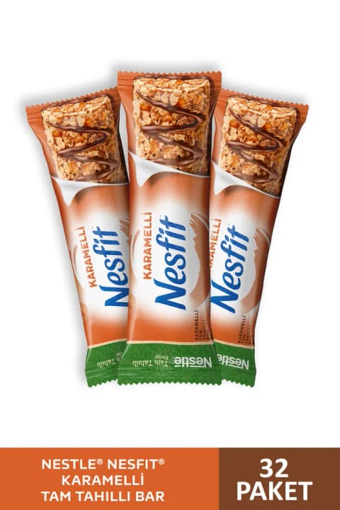 Nesfit نستله بار غلات کامل کاراملی 32×23.5 گرم