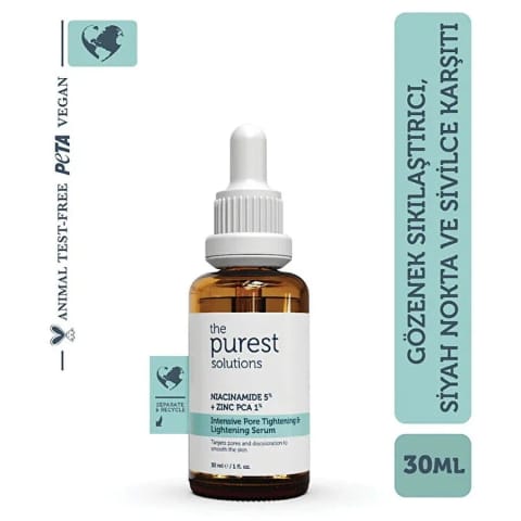 سرم نیاسینامید ضد منافذ باز و جوش سرسیاه The Purest Solutions 30ml