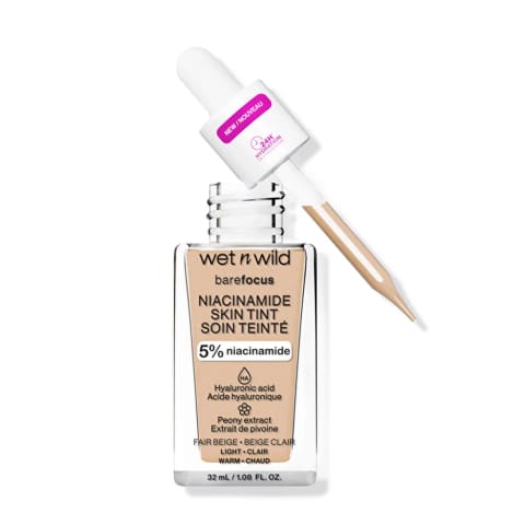 wet n wild نیاسینامید اسکین تینت فونداسیون Fair Beige