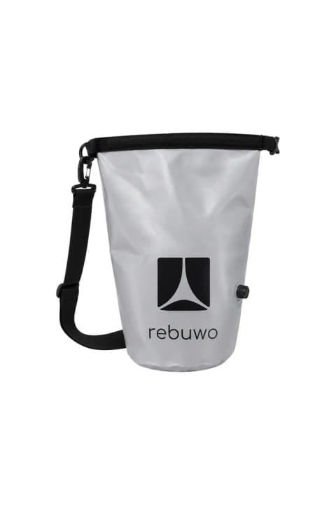 Rebuwo کیف ضدآب (طوسی) 10 لیتر – بست بالای جمعشونده و بند دوشی...
