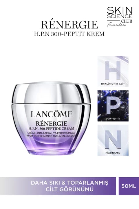 Lancome Renergie H.P.N (Hyaluronic Acid, 300-peptide, Niacinamide) کرم 50 میلیلیتر 3...