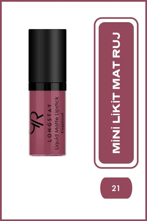 Golden Rose Longstay Liquid Matte Lipstick Mini No: 21 - رژ لب مایع مات بدون پخش