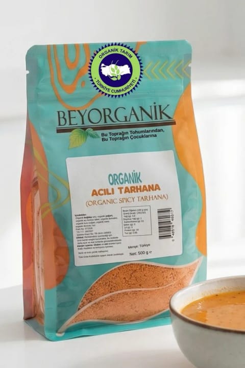 BEYORGANİK ارگانیک ترخینه تند ۵۰۰ گرم (دارای آنالیز آفت‌کش)