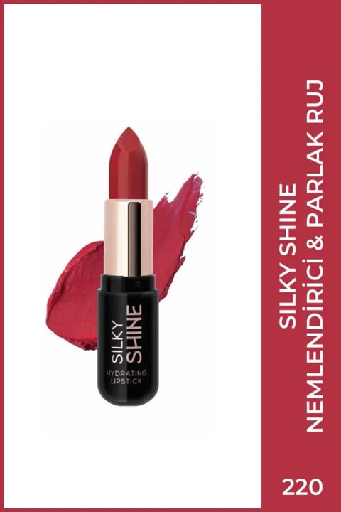 Golden Rose Silky Shine Hydrating Lipstick - رژ لب مرطوب‌کننده شماره 220