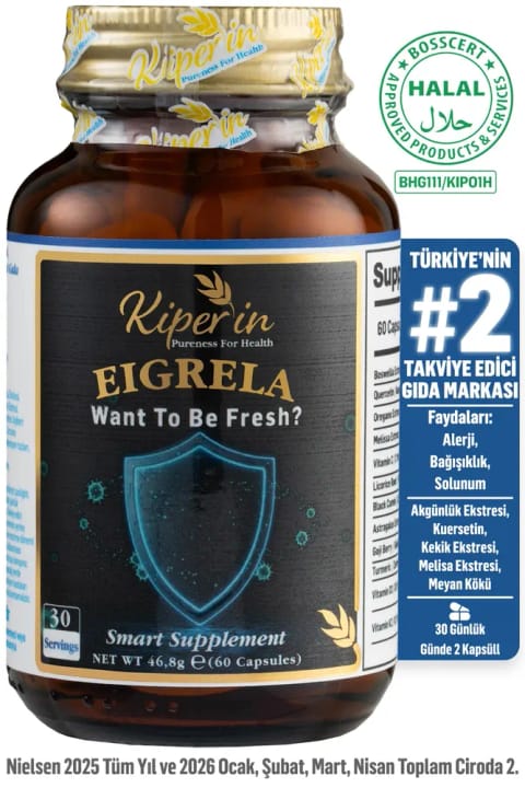 کیپرین Eigrela | کوئرستین، آویشن، آس تراگالوس، سیاهدانه، کندر | 60 کپسول