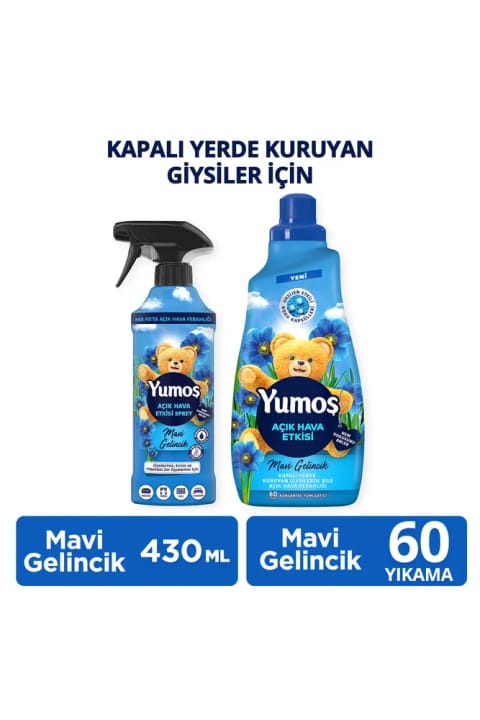 Yumoş Açık Hava Etkisi Mavi Gelincik 1440 ml x1 + Yumoş Açık Hava Etkisi...