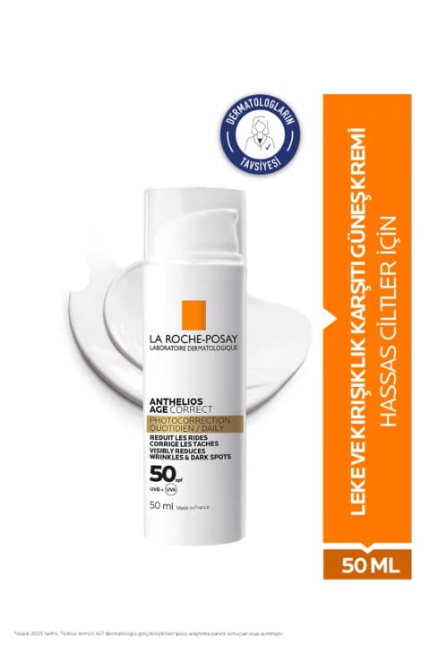 La Roche Posay Anthelios Age Correct SPF50 ضد لک و چینوچروک کرم صورت 50ml