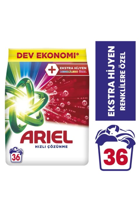 Ariel Oxı 5.5 کیلویی پودر لباسشویی مخصوص لباس‌های رنگی با حل شدن سریع