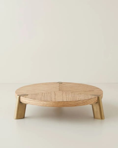 سینی دکوراتیو Layla MDF 30x8 سانتی‌متر قهوه‌ای