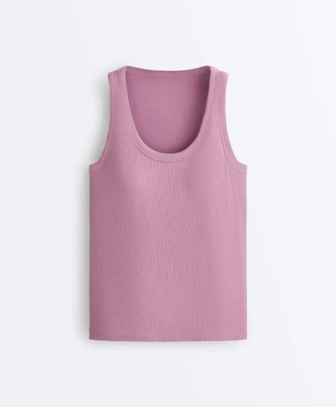 Rib modal blend tank top