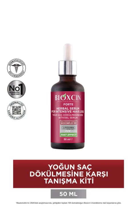 Bioxcin فوره سروم ضد ریزش شدید مو بسته آشنایی تک شیشه ۵۰ میلیلیتر