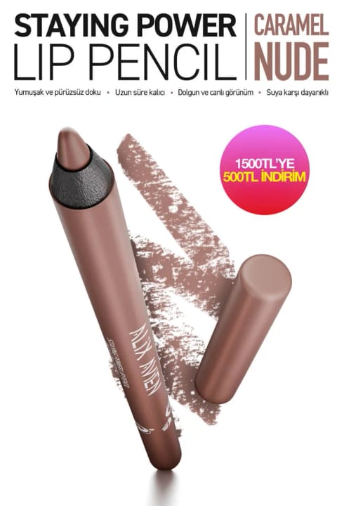 مداد لب نرم و ماندگار Alix Avien - Staying Power — 52 Caramel Nude
