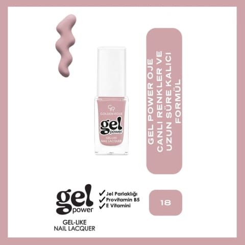 Golden Rose Power Gel Like Nail Oje No: 18
