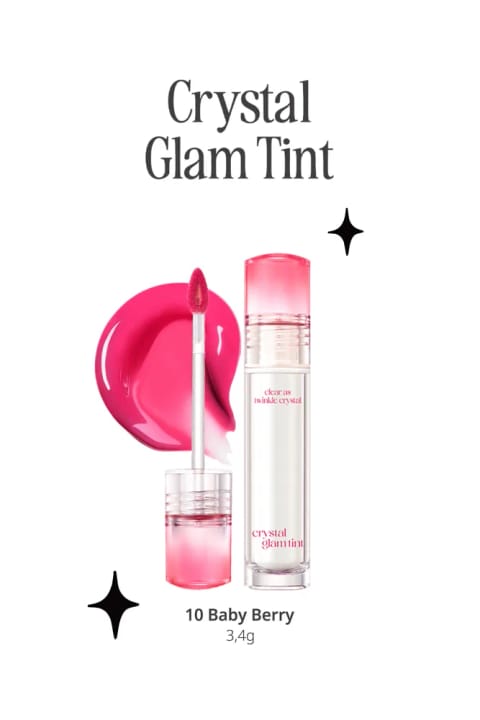 CLIO Crystal Glam Tint — 10 Baby Berry