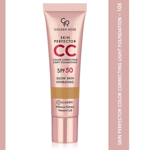 Golden Rose Skin Perfect CC SPF50 فاندیشن 105 Caramel