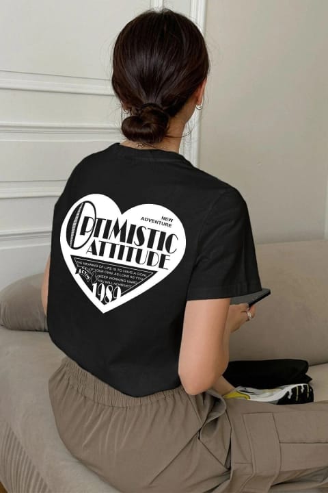 تی‌شرت طراحی چاپی Optimistic یونیسکس uyguntarz