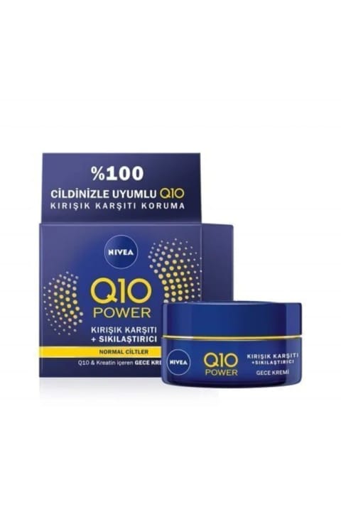 NIVEA Q10 Power کرم شب ضد چروک و سفت‌کننده ۵۰ میلی‌لیتر