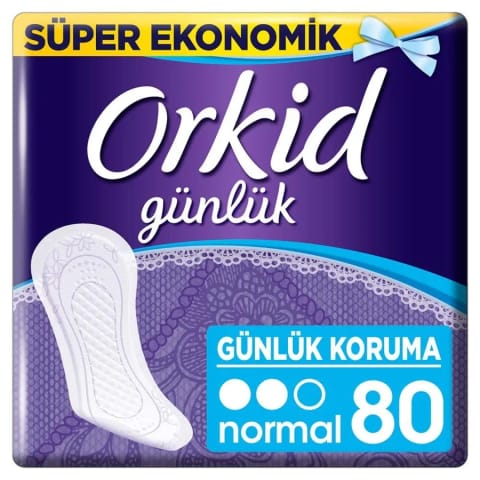 Orkid پد روزانه محافظت روزانه معمولی ۸۰ عددی
