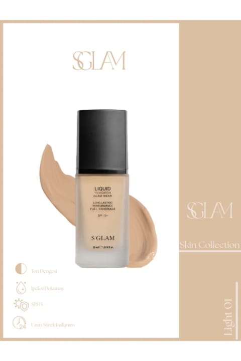 S'GLAM کرم پودر مایع – LIGHT
