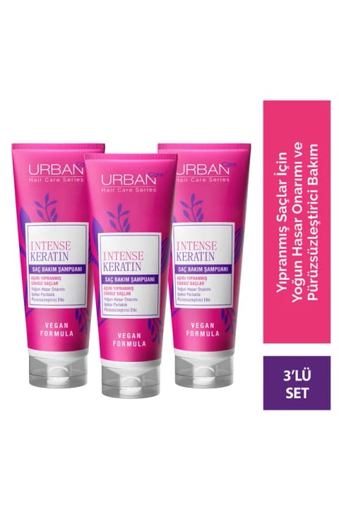 Urban Care Intense & Keratin شامپوی مخصوص موهای بسیار آسیب‌دیده و بی‌جان
