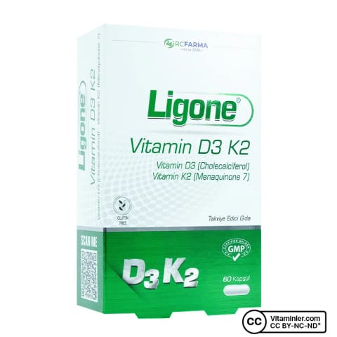 Ligone Vitamin D3 K2 60 کپسول