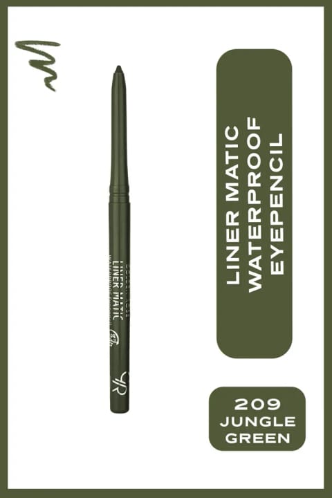 Golden Rose Liner Matic Waterproof Eyepencil - مداد چشم ضد آب شماره 2... — 209 Jungle Green Yesil