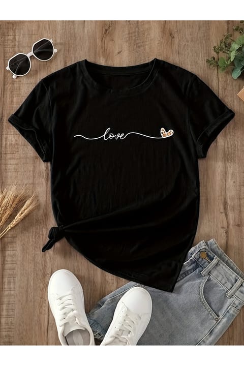 تی‌شرت طرح Love یونیسکس uyguntarz