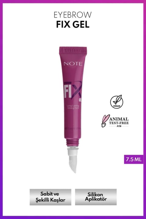 ژل تثبیتکننده و فرمدهنده ابرو NOTE Eyebrow Fix شفاف