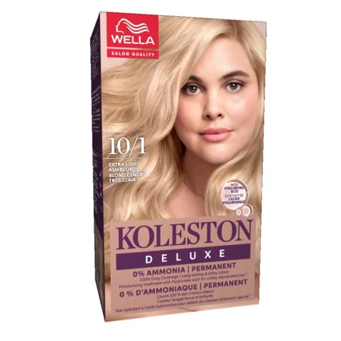 رنگ مو Wella Koleston Deluxe بدون آمونیاک 10/1 بلوند خاکستری روشن