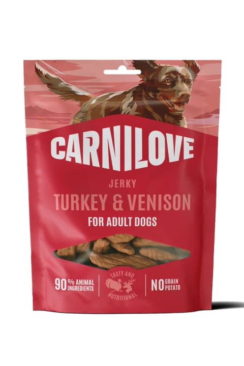 Carnilove جِرکی بوقلمون و گوشت گوزن تشویقی سگ بالغ 100 گرم