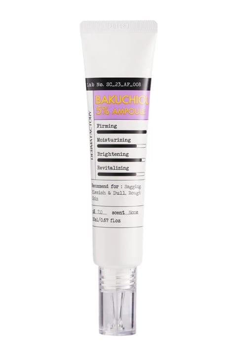 DERMA FACTORY سرم حاوی %5 Bakuchiol افزایشدهنده الاستیسیته و تنظیمکننده پوست