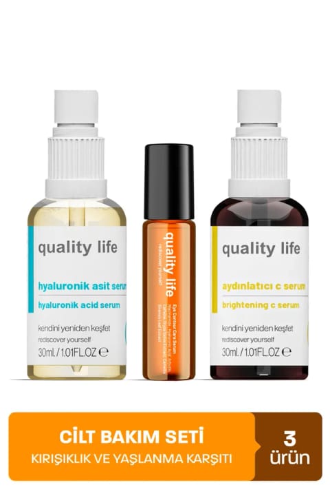 Quality Life ضد پیری و چین و چروک دور چشم هیالورونیک اسید